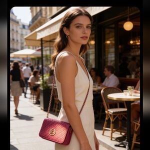 bebe Pink Crossbody Bag W Dust Bag NWOT